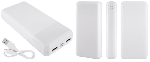 High-Capacity Portable Power Bank with Dual USB Output – Fast Charging External Battery Pack for Smartphones & Tablets